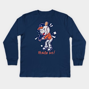 HOUSTON BASEBALL "HATE US" FOR FANS OF WORLD CHAMPIONS Kids Long Sleeve T-Shirt